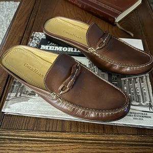Cole Haan slip on leather mules Size 9